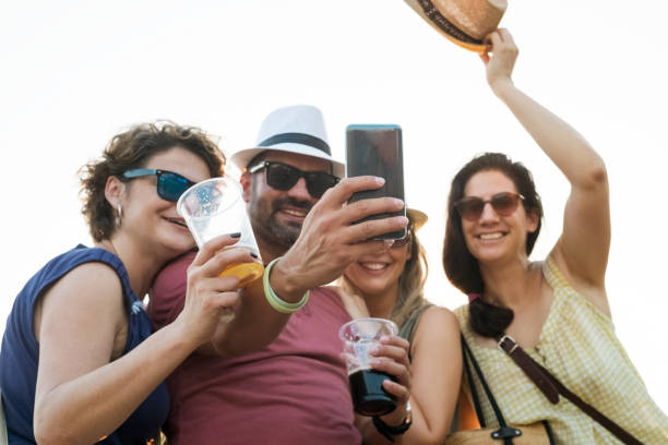 istock Posing for selfie at festival 862289162