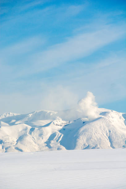 istock Snowy field and Mt. Tokachidake 862290978