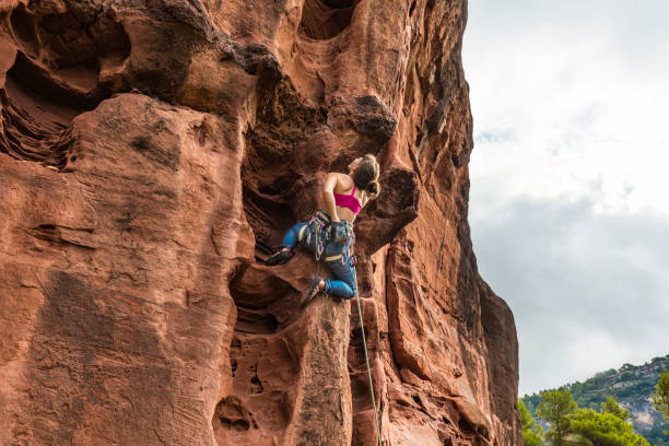 Red sandstone cliffs of Lu-Lanu, source of Latvia