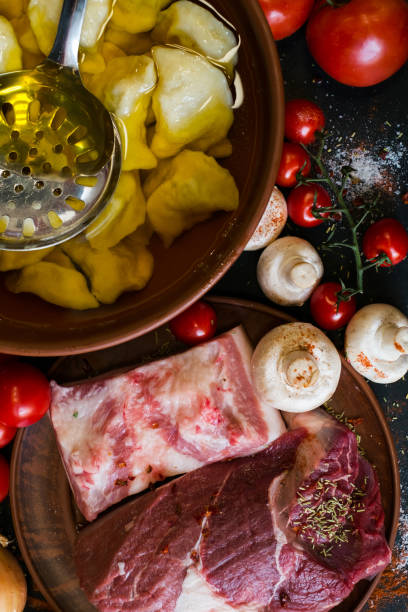 istock Serving culinary traditional food background 862306800
