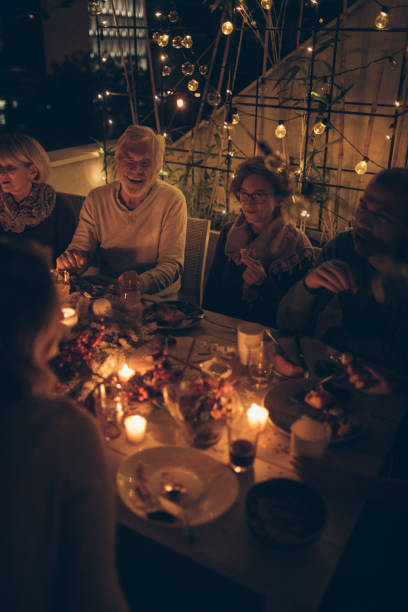 istock Precious family moments during Thanksgiving dinner 862313352