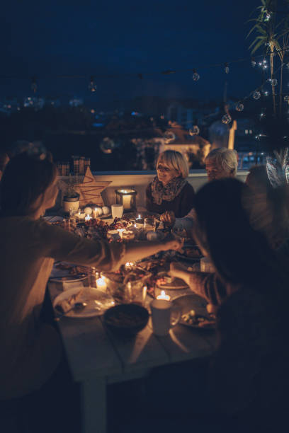 istock Precious family moments during Thanksgiving dinner 862313948