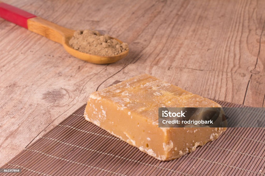 Jaggery Rohrzucker. Rapadura - Lizenzfrei Panela Stock-Foto Jaggery Rohrzucker. Rapadura - Lizenzfrei Panela Stock-Foto