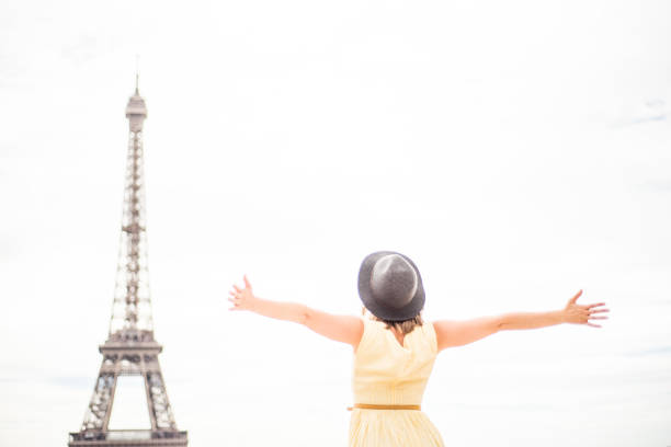istock Young Woman Exploring Paris France 862320606