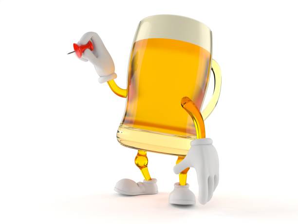 istock Beer character holding thumbtack 862324224