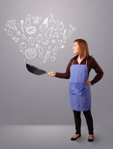 istock Woman cooking vegetables 862325100