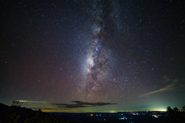 istock Milky way galaxy at knob stone ground is name Lan Hin Pum viewpoint at Phu Hin Rong Kla National Park in Phitsanulok, Thailand 862329708