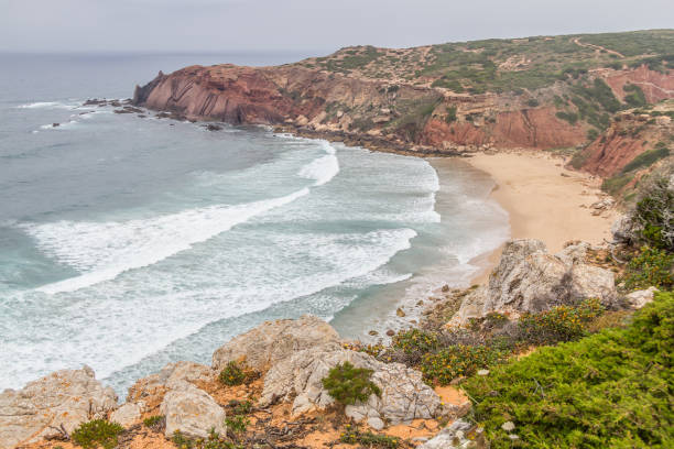 istock Vegetation, cliffs and ocean in Cabo de Sao Vicente 862330068
