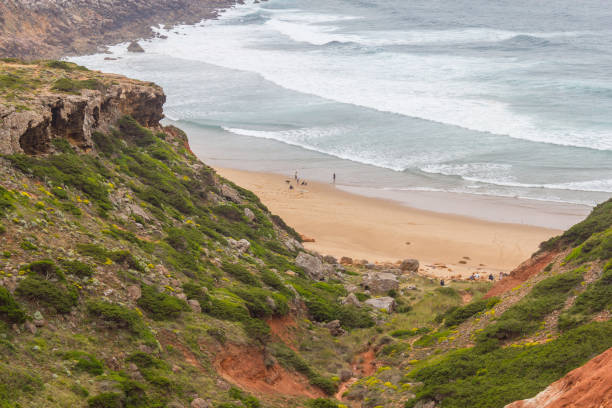 spiaggia di cabo de sao vicente - sagres foto e immagini stock