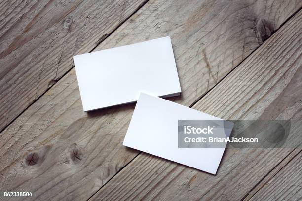 Business Card Template For Branding Identity Stock Photo - Download Image Now - Business Card, Template, Presentation - Speech
