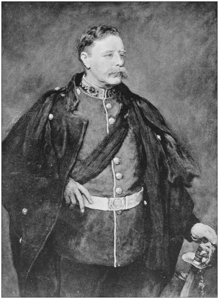 istock Antique photo of paintings: Man 862341166