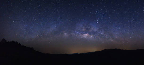 istock Panorama milky way galaxy with stars and space dust in the universe 862341870