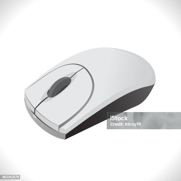 Realistic Computer Mouse Image Computer Mouse Realistic Illustration Stock Illustration - Download ...