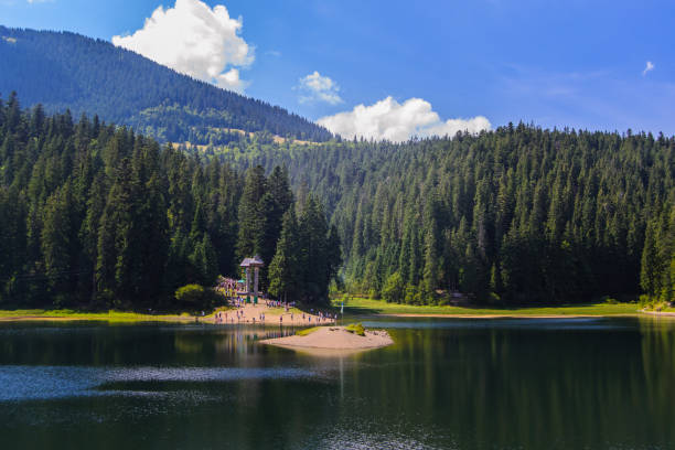 istock Synevir lake in the Carpathian 862345412