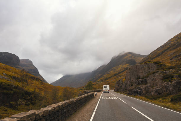 istock RV pick-up trailer on mountain road in Scotland 862345902