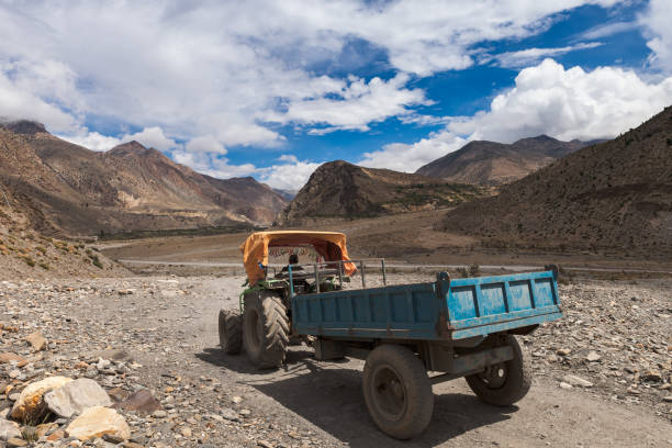 istock Truck on road in Annapurna area, Himalayan range, Nepal. 862347698