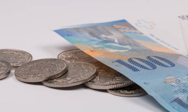 istock Swiss Currency Bank Notes close-up 862351834