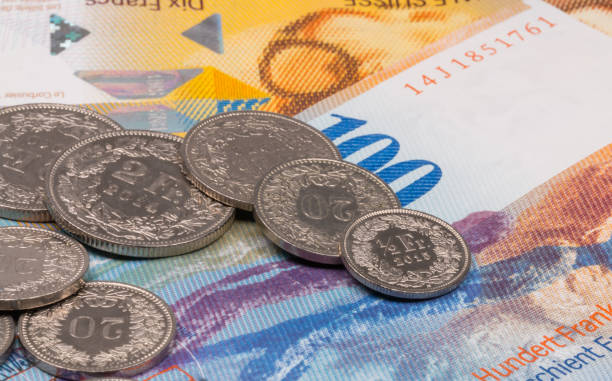 istock Swiss Currency Bank Notes close-up 862351848