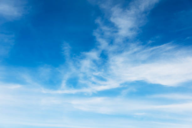 istock Cirrostratus cloudscape or Fluffy cirrus clouds on blue blue sky, Beautiful cirrocumulus on the high altitude layer 862355506
