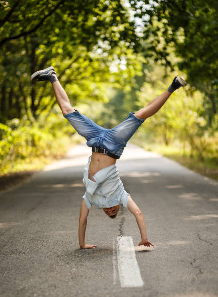istock Teenager walking on hands 862358922