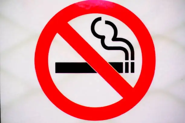 Photo of No smoking sign