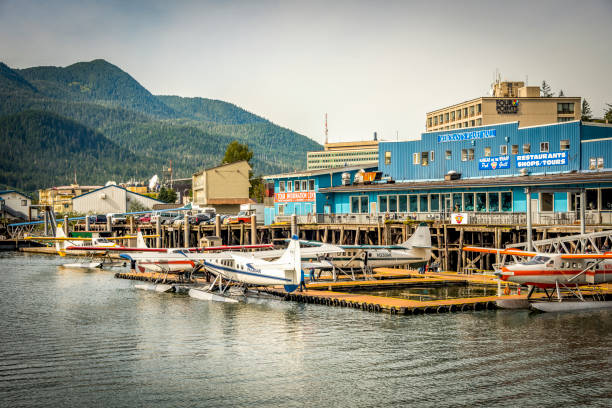 istock Juneau port with prop plane 862363048