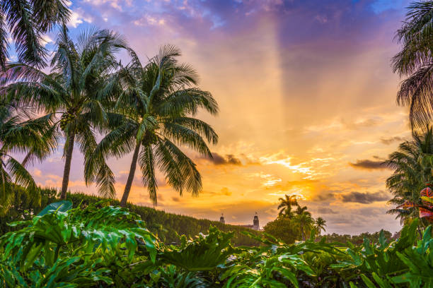 Morning sky from Palm Beach, Florida, USA.