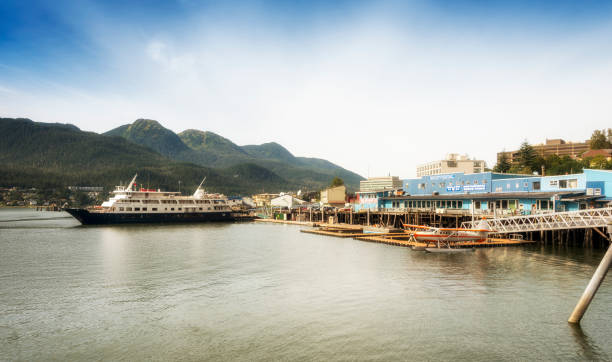istock Juneau port with prop plane 862363650