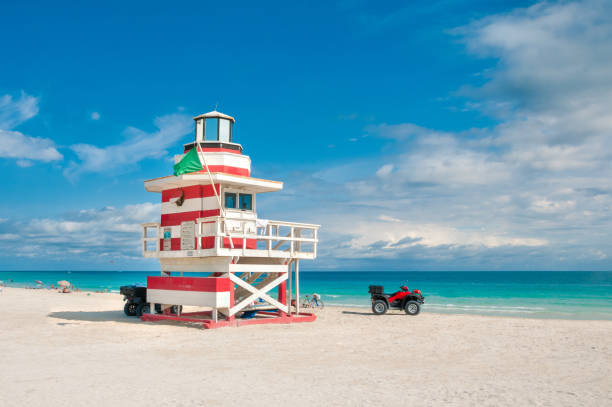 istock Lifeguard Tower in South Beach, Miami Beach, Florida 862373720