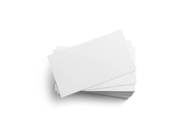 istock Business cards on white 862377322