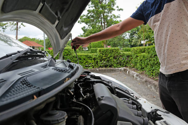 istock Human preparing the car before departure for safety 862377448