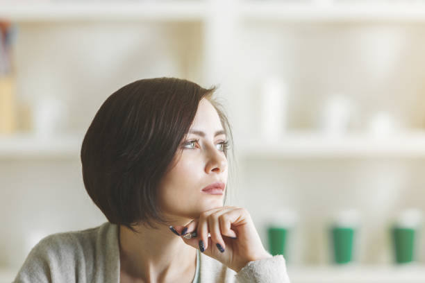istock Thoughtful woman portrait 862377900