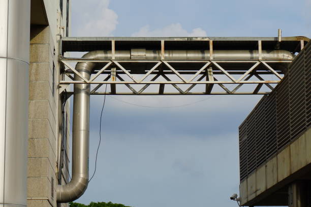 istock outdoor System of industrial ventilating pipes 862382968