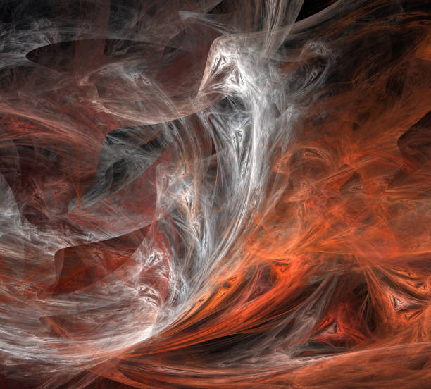 istock image of one Digital Fractal on Black Color 862385558