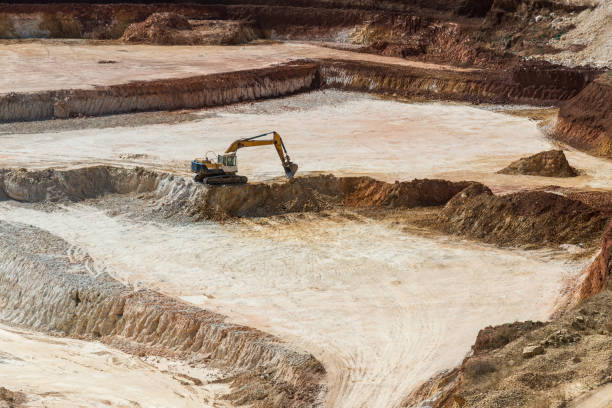 istock Open quarry for the extraction of kaolin 862396004