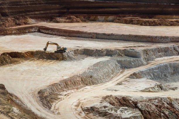 istock Open quarry for the extraction of kaolin 862396380