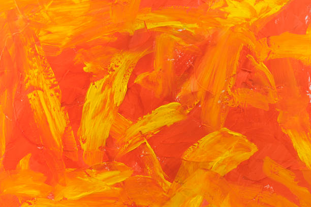 Abstract color acrylic painting detail stock photo