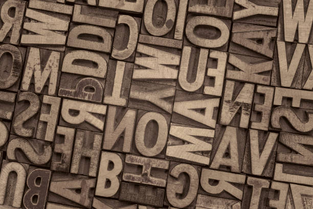 istock vintage letterpress wood type printing blocks 862407138