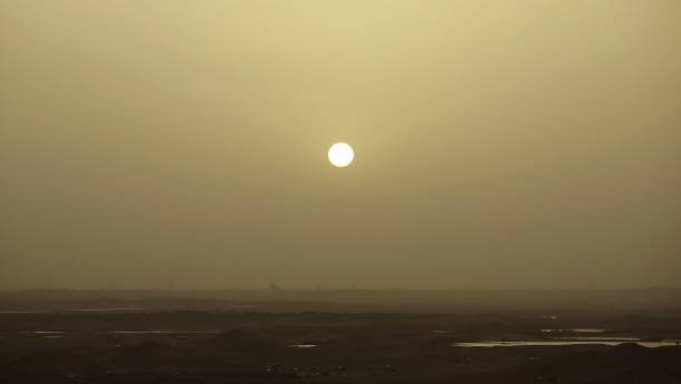 Desert Sunset stock photo