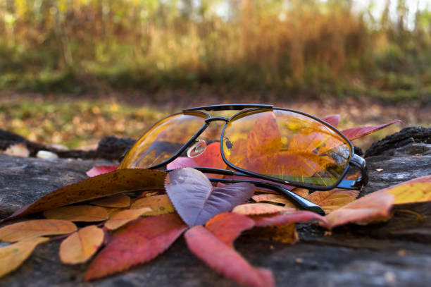 istock close up view of yellow sunglasses 862412624