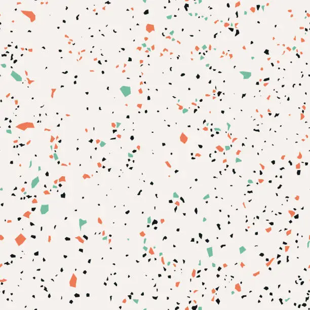 Vector illustration of Terrazzo, seamless pattern