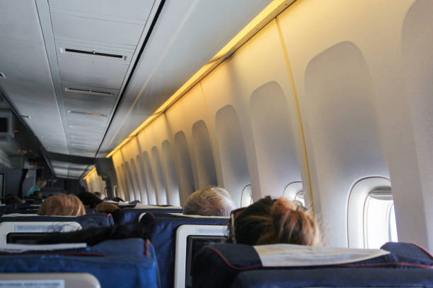 istock Interior of the airliner. 862423026