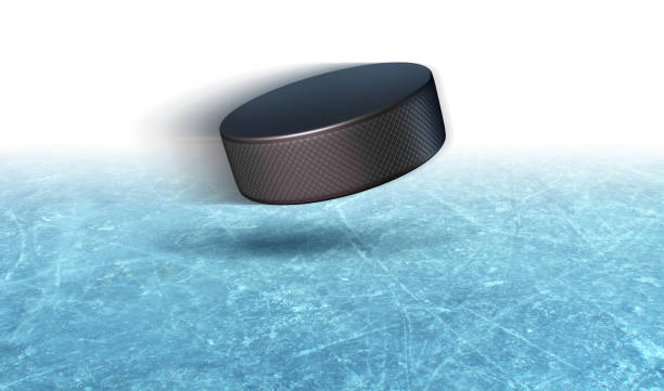 Ice Hockey Puck Background