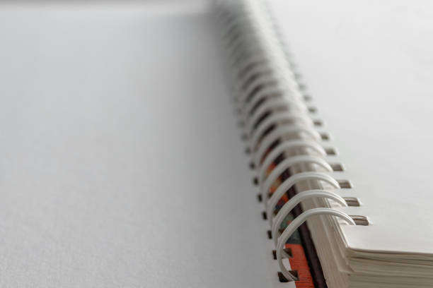 istock closeup of open diary with spiral 862433768