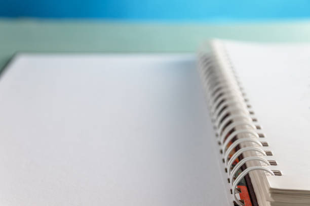 istock closeup of open diary with spiral 862434464