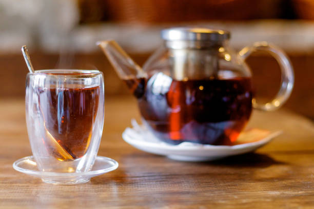 istock Turkish tea in traditional glass with nuts 862446600