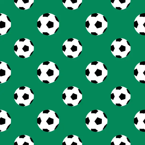 Vector illustration of Soccer Ball Seamless Pattern