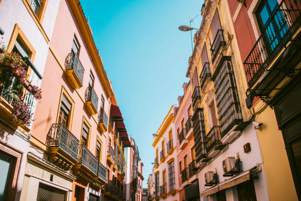 A beautiful street in Seville, Spain.