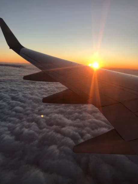 istock Sunset above the clouds from 20 thousand feet 862465090