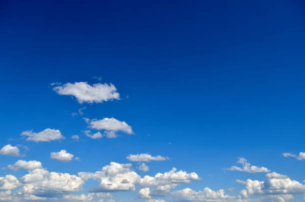 istock White clouds on the background of the blue sky 862468522